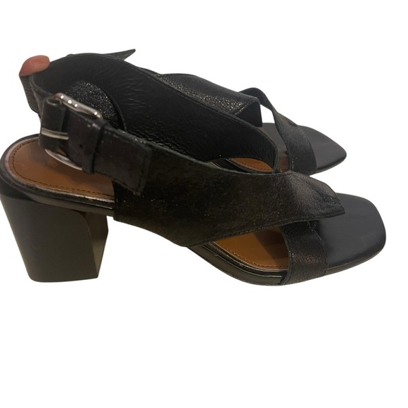 DONALD PLINER Pasha Black Slingback Block Heel Sandals Shoes Heels - Picture 3 of 11